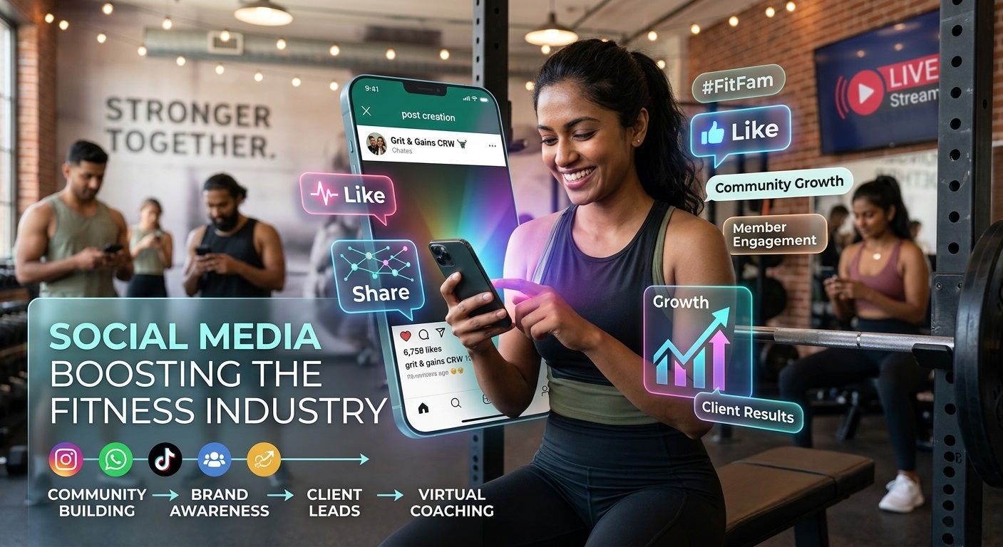 Social Media making fitness grow